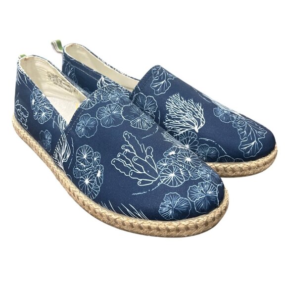 Vionic Laguna Espadrille Slip-On Shoes Blue Ocean Canvas Womens Size 8 - Picture 2 of 9